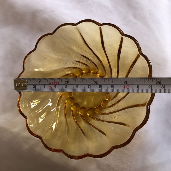 Vintage Hazel Atlas Amber  Berry Bowl - Picture 11 of 12